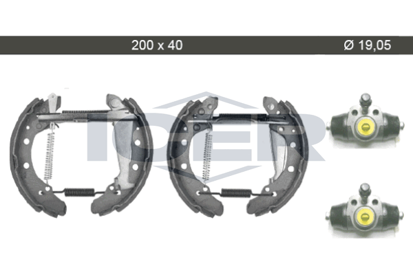 Handler.Part Brake shoe set ICER 79KT0003C 1