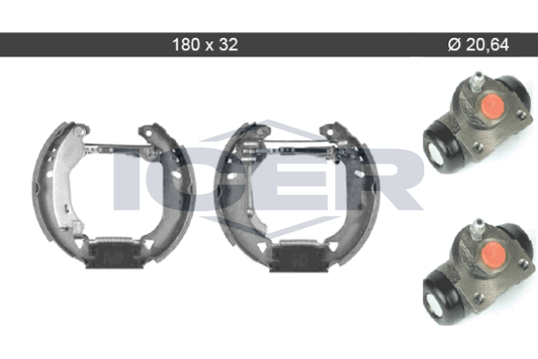 Handler.Part Brake shoe set ICER 79KT0011C 1