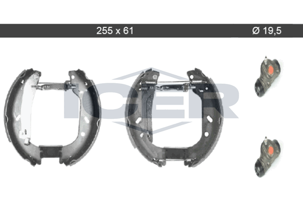 Handler.Part Brake shoe set ICER 79KT0018C 1