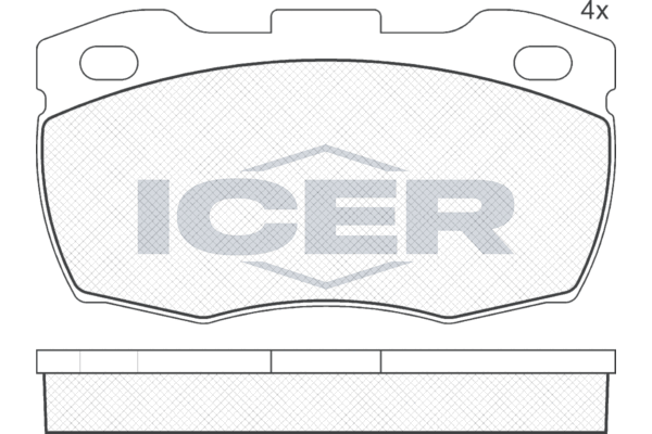 Handler.Part Brake pad set, disc brake ICER 141089 1