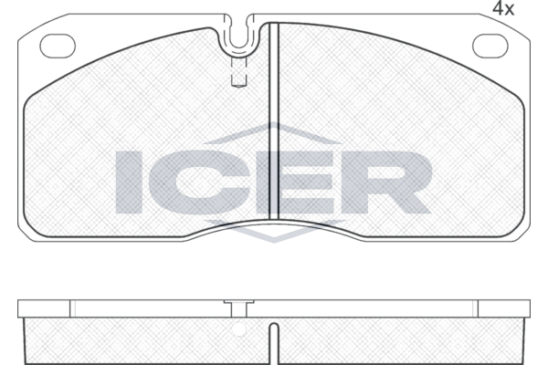 Handler.Part Brake pad set, disc brake ICER 151078 1