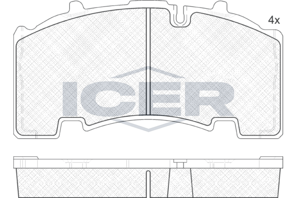 Handler.Part Brake pad set, disc brake ICER 152135 1