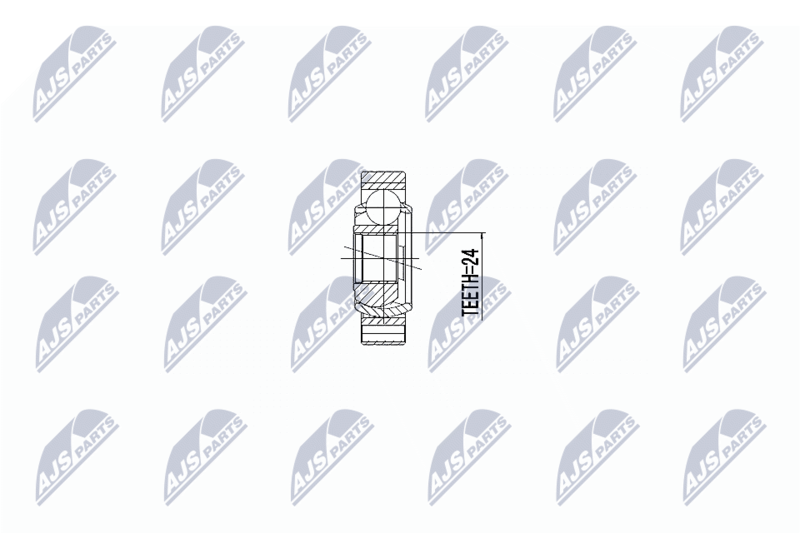 Handler.Part Nty Hardyscheibe, Langswelle Kardanwelle NTY NPWBM034 1