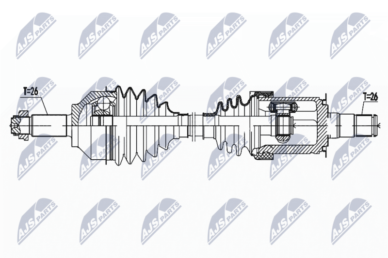 Handler.Part Nty Antriebswelle NTY NPWBM161 1