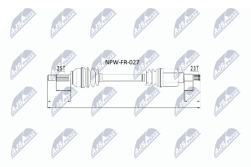 Handler.Part Nty Antriebswelle NTY NPWFR027 1