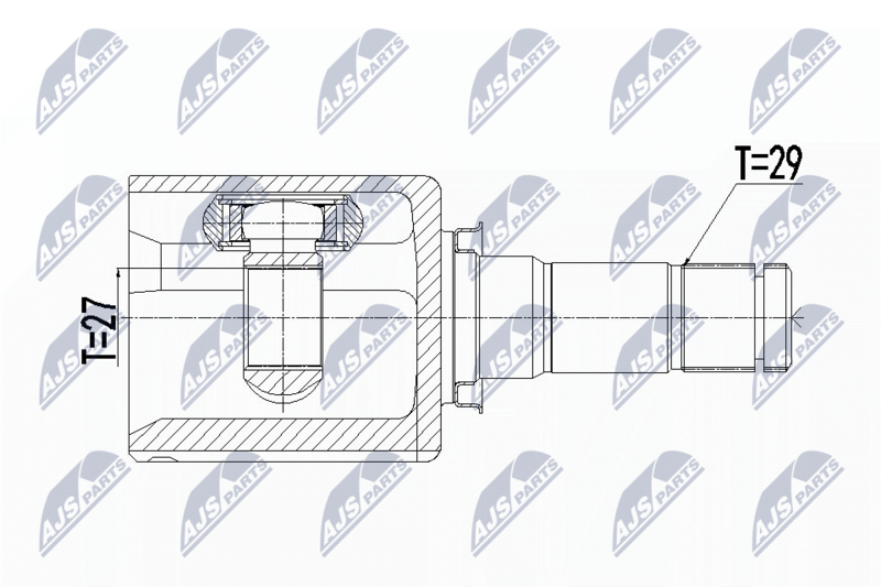 Handler.Part Nty Hardyscheibe, Langswelle Kardanwelle NTY NPWFR087 1