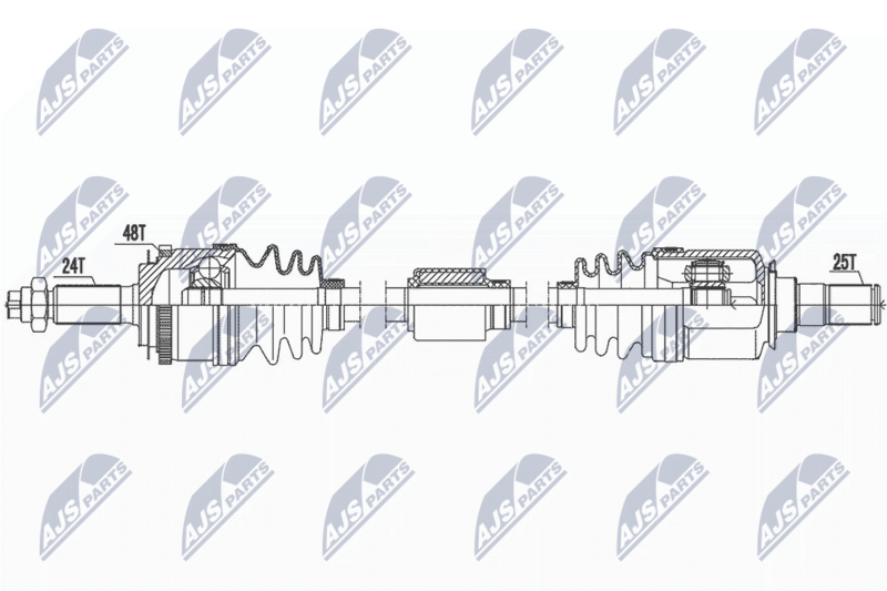 Handler.Part Drive shaft NTY NPWHY587 1