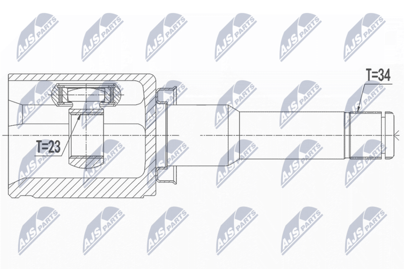 Handler.Part Nty Hardyscheibe, Langswelle Kardanwelle NTY NPWPL040 1