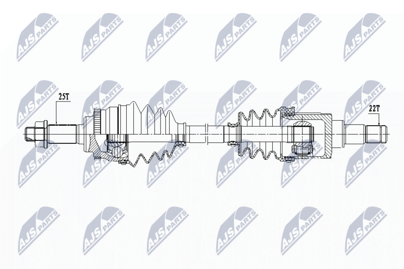 Handler.Part Nty Antriebswelle NTY NPWSU031 1