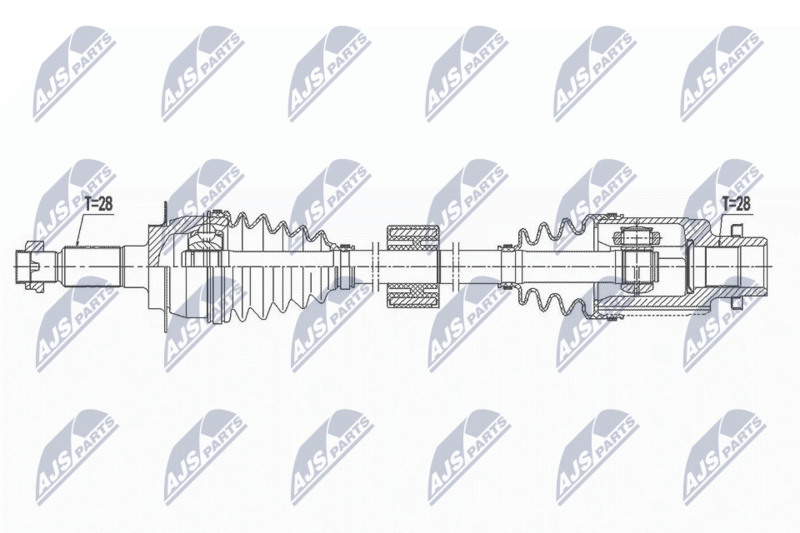 Handler.Part Nty Antriebswelle NTY NPWSU035 1