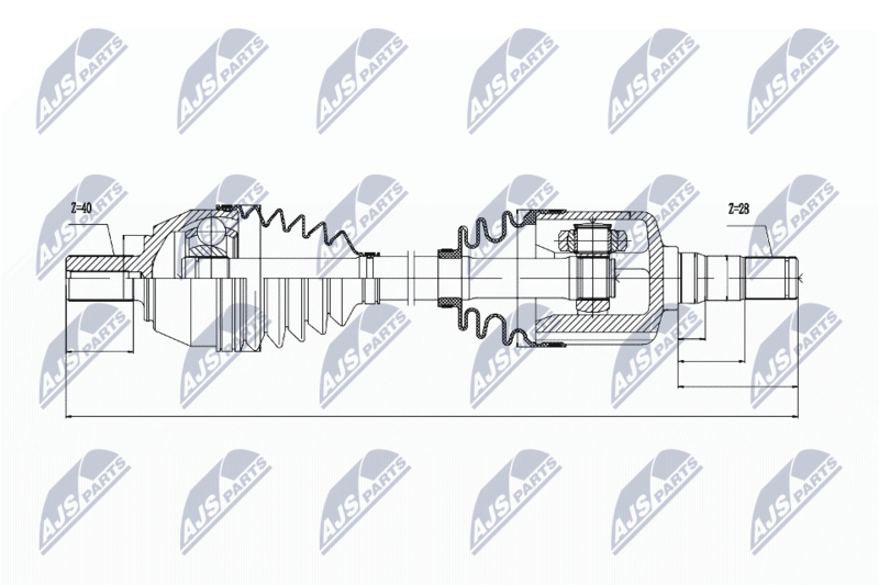 Handler.Part Nty Antriebswelle NTY NPWVV036 1