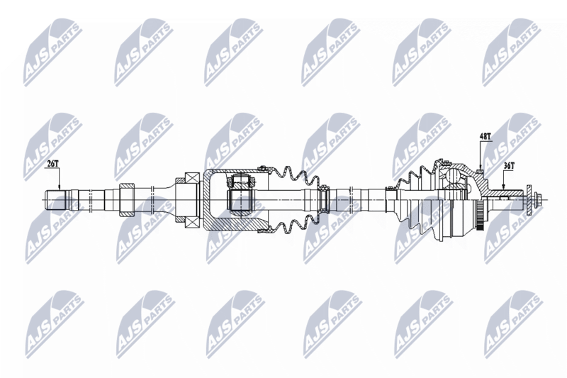 Handler.Part Nty Antriebswelle NTY NPWVV129 1