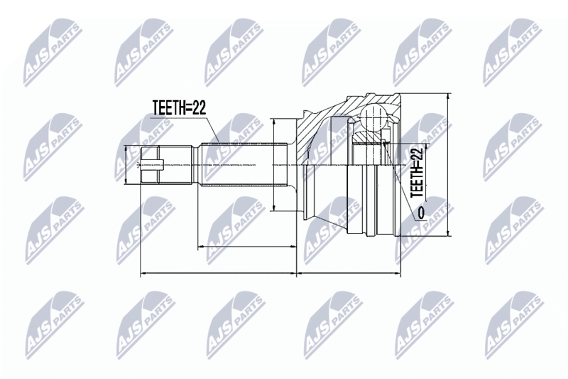 Handler.Part Nty Gelenksatz, Antriebswelle/ Ausen NTY NPZFT021 1