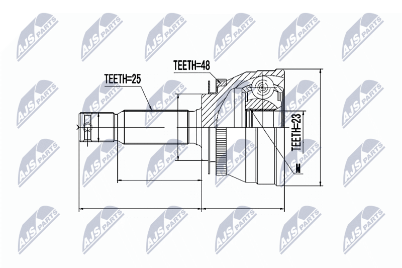 Handler.Part Nty Gelenksatz, Antriebswelle/ Ausen NTY NPZHY503 1