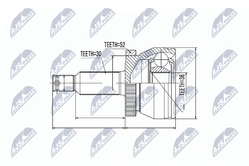 Handler.Part Nty Gelenksatz, Antriebswelle/ Ausen NTY NPZHY504 1