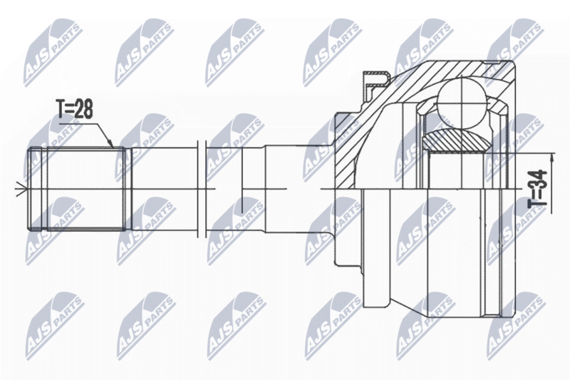 Handler.Part Nty Gelenksatz, Antriebswelle/ Ausen NTY NPZHY511 1