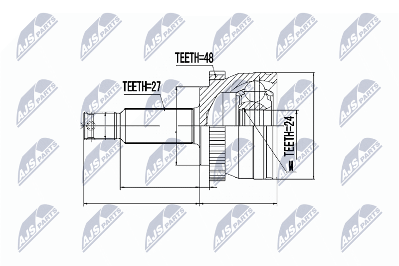 Handler.Part Nty Gelenksatz, Antriebswelle/ Ausen NTY NPZHY515 1