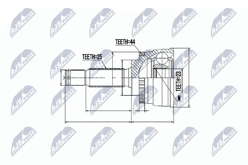 Handler.Part Nty Gelenksatz, Antriebswelle/ Ausen NTY NPZHY533 1