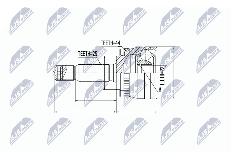 Handler.Part Nty Gelenksatz, Antriebswelle/ Ausen NTY NPZKA312 1