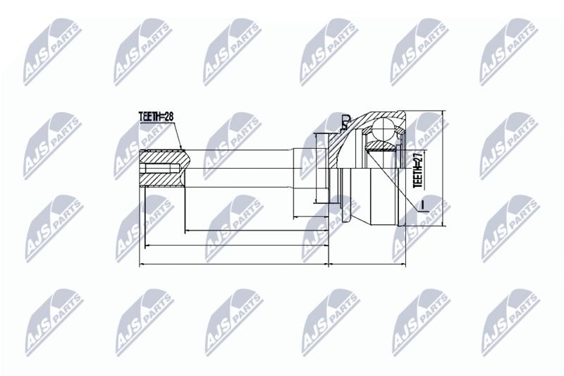 Handler.Part Nty Gelenksatz, Antriebswelle/ Ausen NTY NPZMS016 1