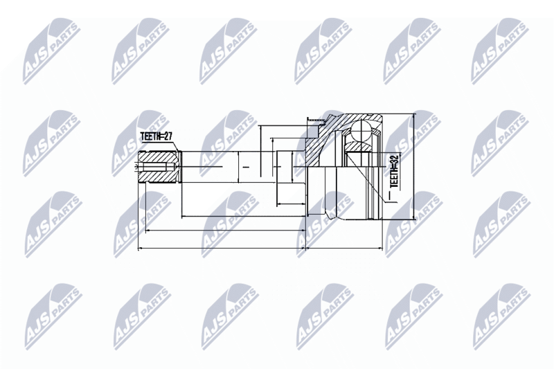 Handler.Part Nty Gelenksatz, Antriebswelle/ Ausen NTY NPZNS051 1