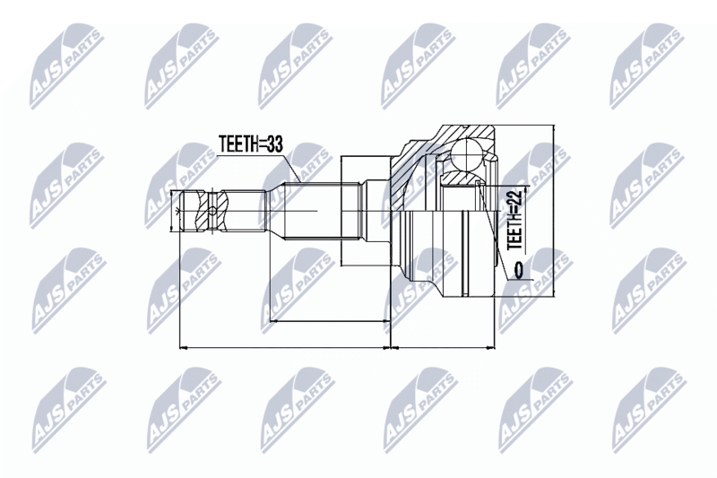 Handler.Part Nty Gelenksatz, Antriebswelle/ Ausen NTY NPZPL010 1