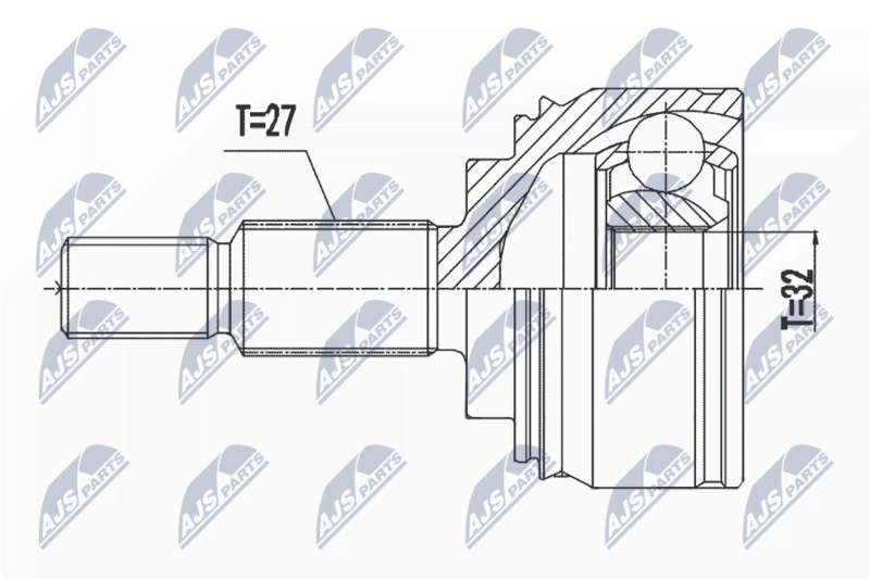 Handler.Part Nty Gelenksatz, Antriebswelle/ Ausen NTY NPZRE064 1