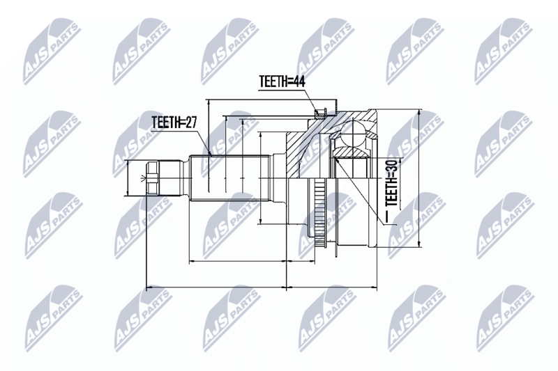 Handler.Part Nty Gelenksatz, Antriebswelle/ Ausen NTY NPZSB011 1