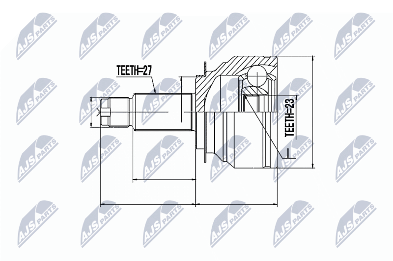 Handler.Part Nty Gelenksatz, Antriebswelle/ Ausen NTY NPZSB020 1