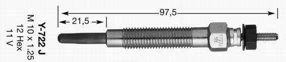 Handler.Part Glow plug NGK 2686 1