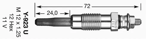 Handler.Part Glow plug NGK 3380 1