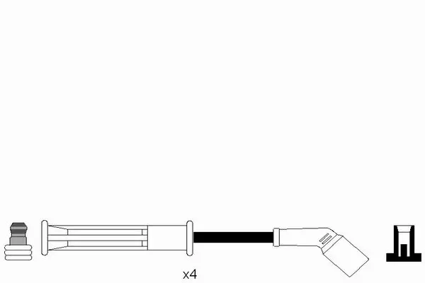 Handler.Part Ignition cable kit NGK 4081 2