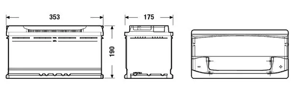 Handler.Part Starter battery EXIDE EA1000 2