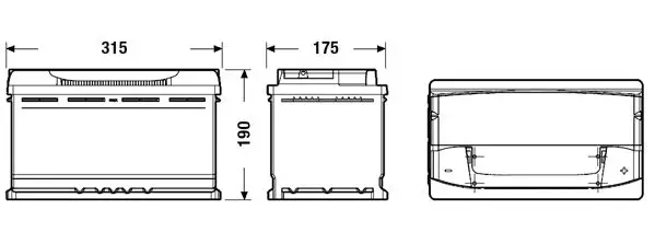 Handler.Part Starter battery EXIDE EA900 2