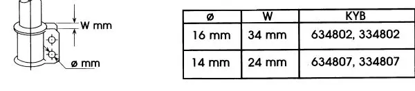 Handler.Part Shock absorber KYB 634807 2