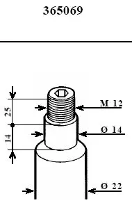 Handler.Part Shock absorber KYB 365069 2