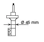 Handler.Part Shock absorber KYB 632073 2