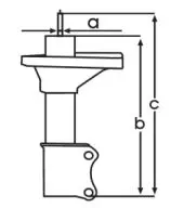 Handler.Part Shock absorber KYB 334186 2