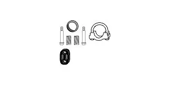 Handler.Part Mounting kit, catalytic converter HJS 82156508 1