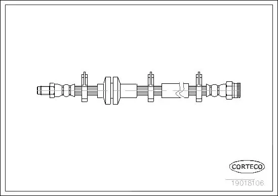 Handler.Part Brake hose CORTECO 19018106 1