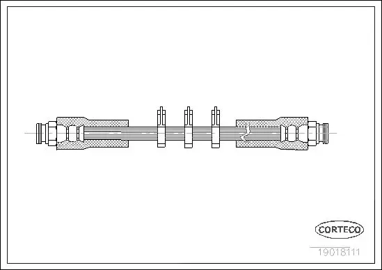 Handler.Part Brake hose CORTECO 19018111 1