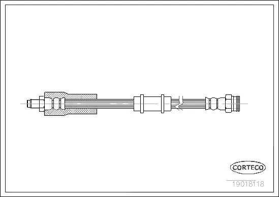 Handler.Part Brake hose CORTECO 19018118 1