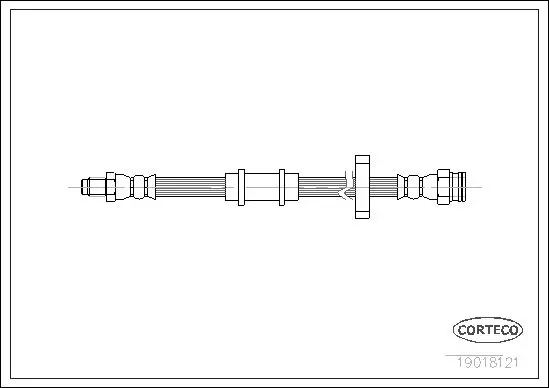 Handler.Part Brake hose CORTECO 19018121 1