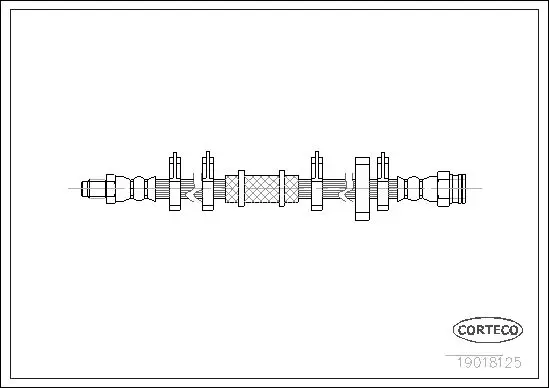 Handler.Part Brake hose CORTECO 19018125 1