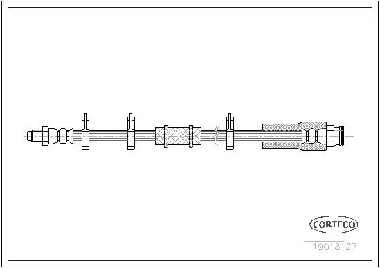 Handler.Part Brake hose CORTECO 19018127 1