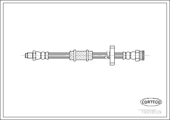 Handler.Part Brake hose CORTECO 19018129 1