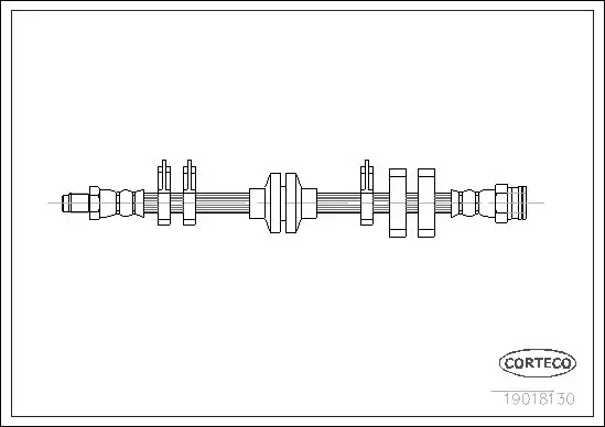 Handler.Part Brake hose CORTECO 19018130 1