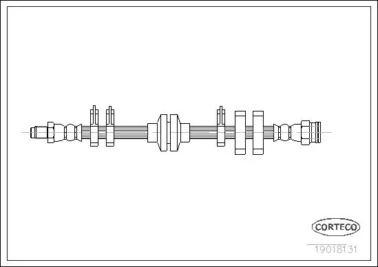 Handler.Part Brake hose CORTECO 19018131 1