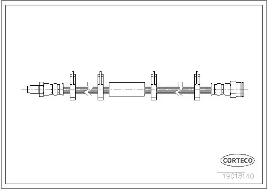 Handler.Part Brake hose CORTECO 19018140 1