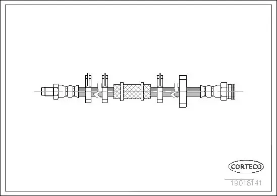 Handler.Part Brake hose CORTECO 19018141 1